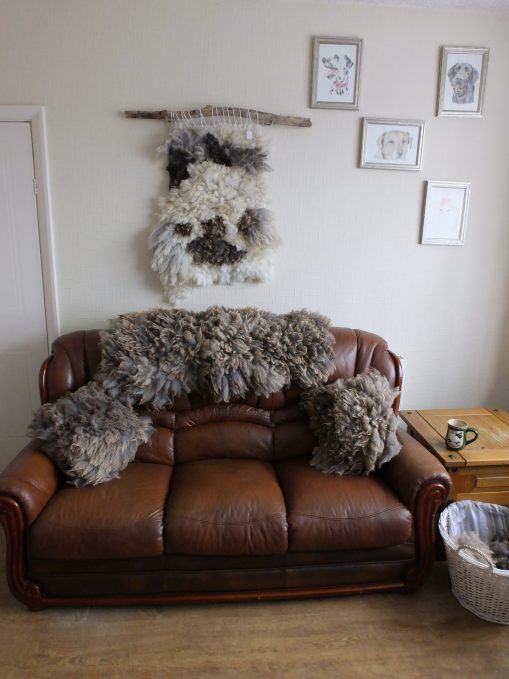Multi fleece wall art