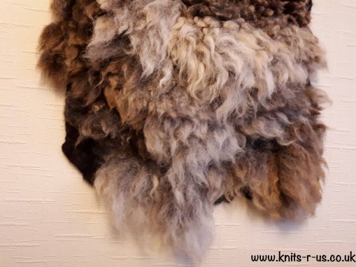 A brown fleece wall art