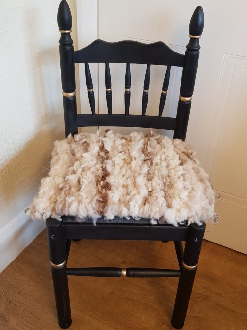 Shetland Sheep Fleece Peg Rug