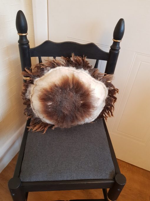 Multi Coloured Fleece Cushion