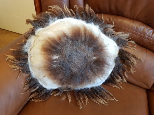 Multi Coloured Fleece Cushion