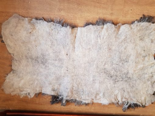 Back Gotland fleece rug throw