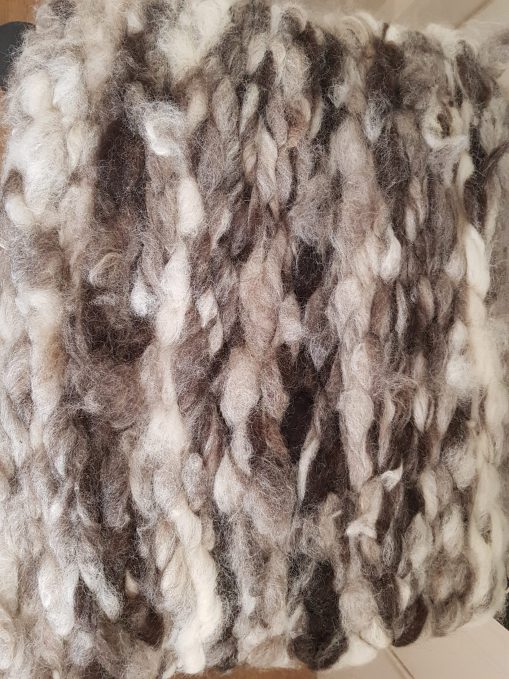 dark jacob sheep peg rug seat pad