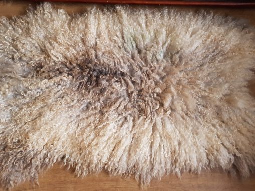 2nd large lincoln longwool sheep fleece rug throw