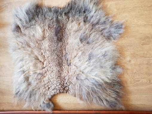 brown shetland sheep fleece rug