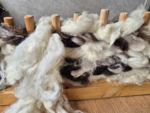 Peg looming a seat pad