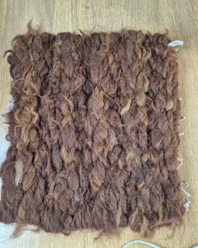 rich brown alpaca seat pad