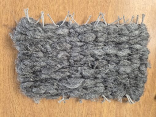 slate grey alpaca fleece