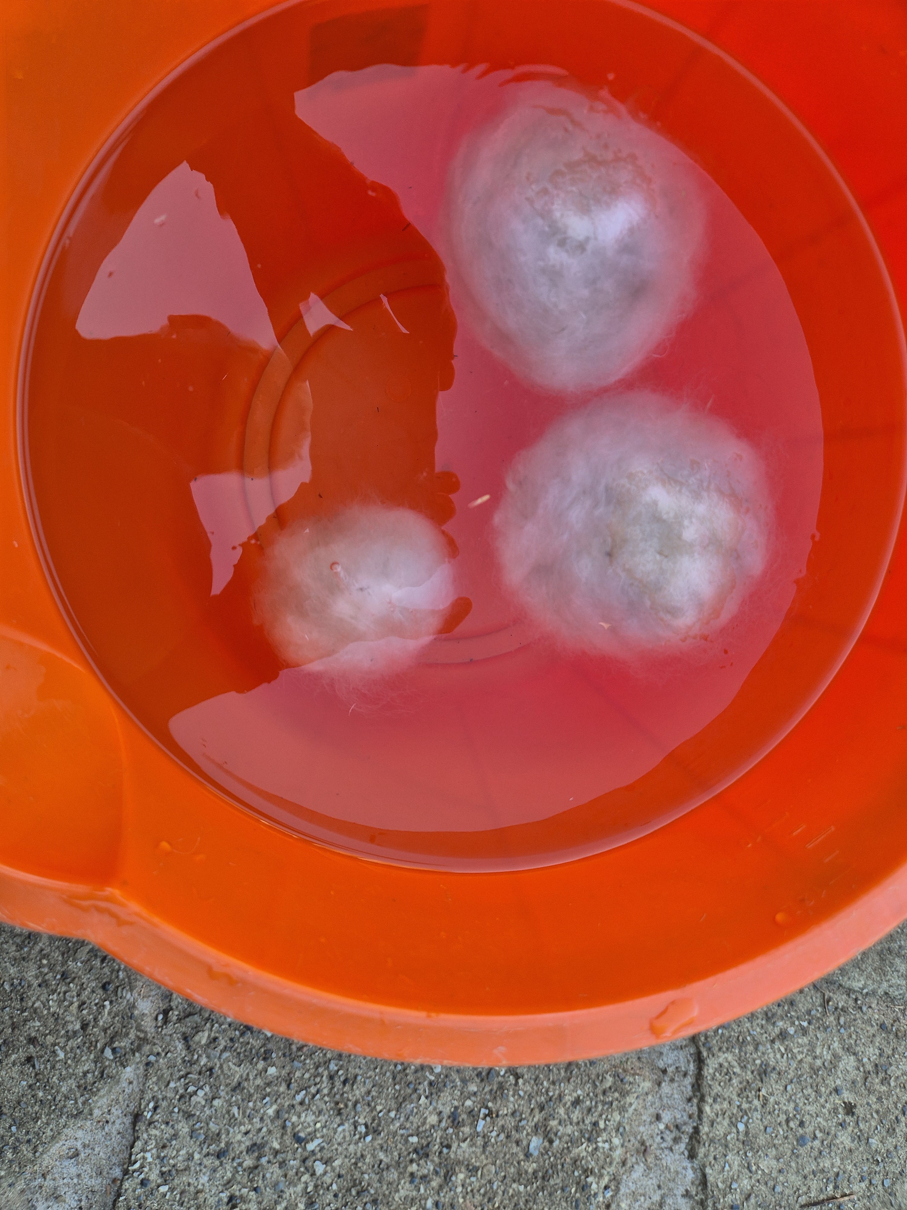 Totally wet dryer balls